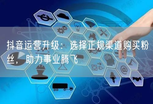 抖音运营升级：选择正规渠道购买粉丝，助力事业腾飞