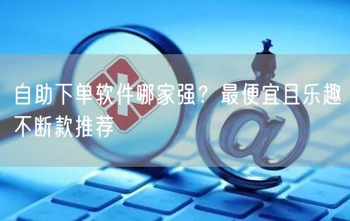自助下单软件哪家强？最便宜且乐趣不断款推荐