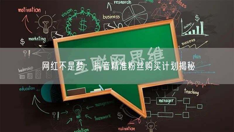 网红不是梦：抖音精准粉丝购买计划揭秘