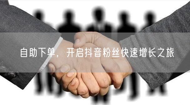 自助下单，开启抖音粉丝快速增长之旅