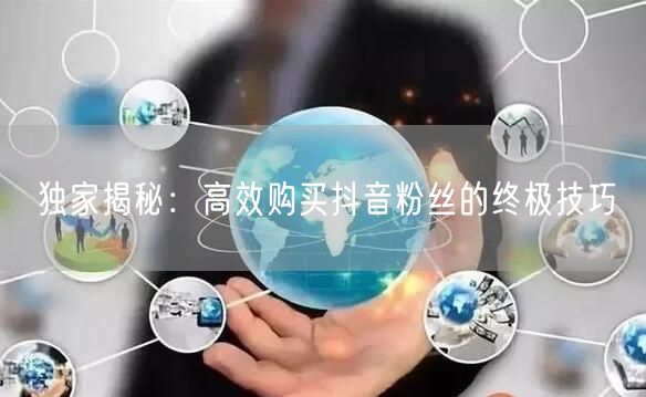 独家揭秘：高效购买抖音粉丝的终极技巧