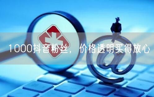 1000抖音粉丝，价格透明买得放心