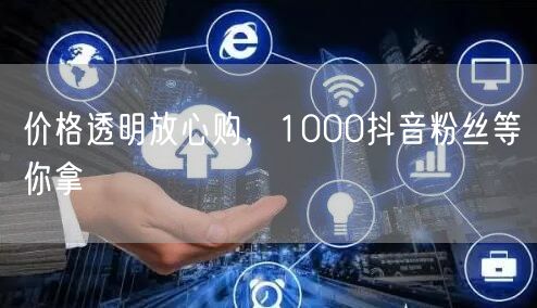价格透明放心购，1000抖音粉丝等你拿