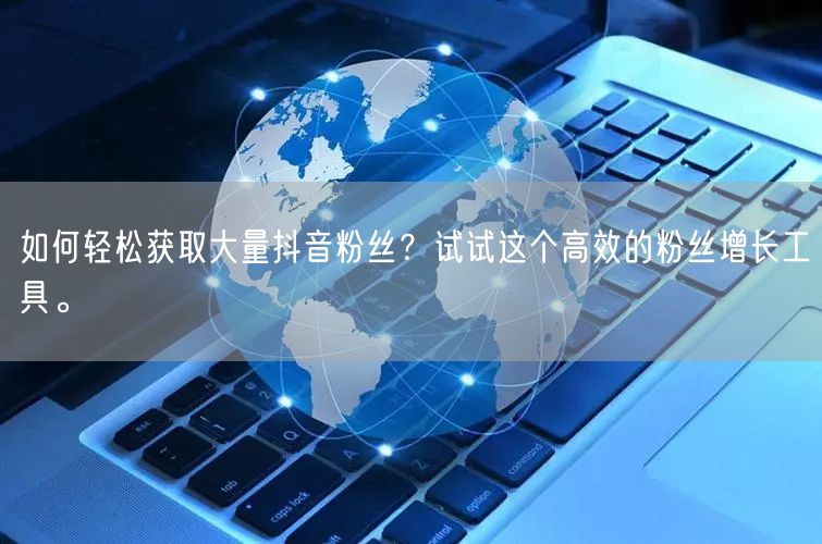 如何轻松获取大量抖音粉丝？试试这个高效的粉丝增长工具。