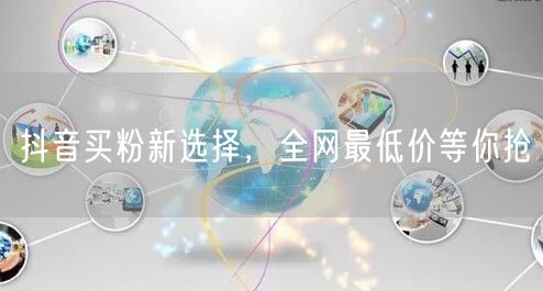 抖音买粉新选择，全网最低价等你抢