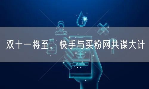 双十一将至，快手与买粉网共谋大计